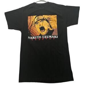 Vintage Naruto Uzumaki Anime Black T-Shirt - 2007